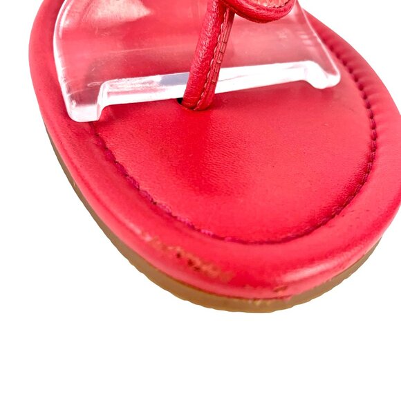 COLE HAAN D40294 Pink Leather Thong‎ Slingback Sandals - Picture 5 of 10